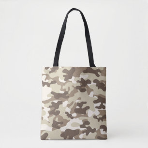 Saco de Tote de Camuflagem Castanha