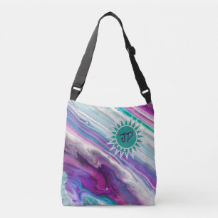 Saco de Tote de Corpo Cruzado Muito Colorido com S