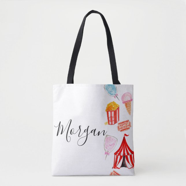 Saco de Tote de Crianças do Carnaval Personalizada (Frente)