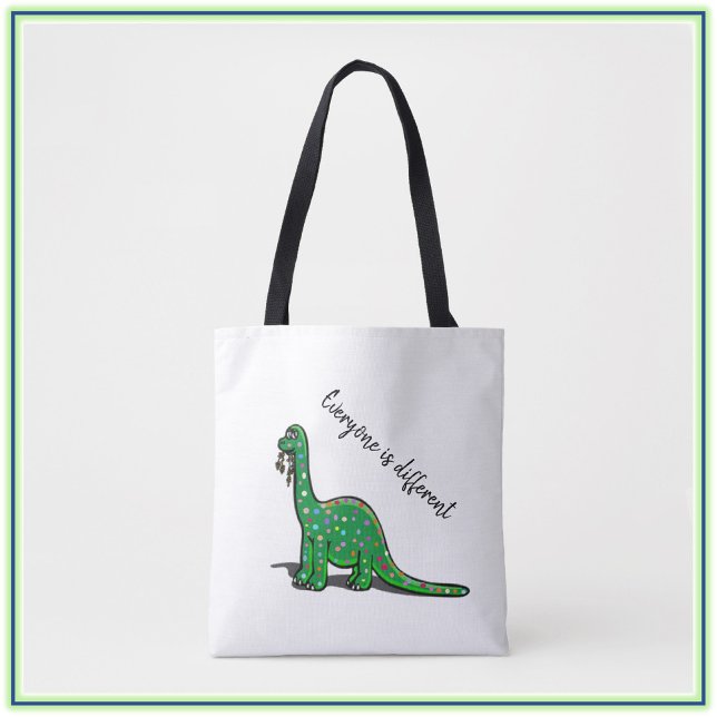 Saco de Tote de Dinossauro Verde (Criador carregado)