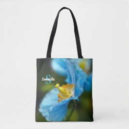Saco de Tote de flor azul