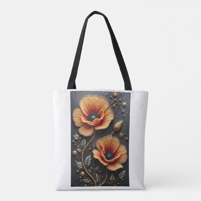 Saco de Tote de Flores (Verso)