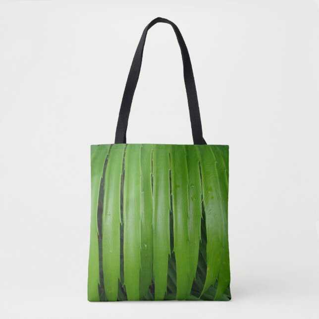 Saco de Tote de Folha Verde (Frente)