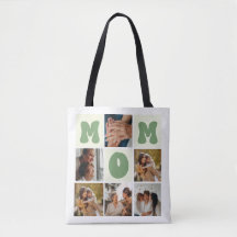 Saco de Tote de Foto Personalizado para a Mãe