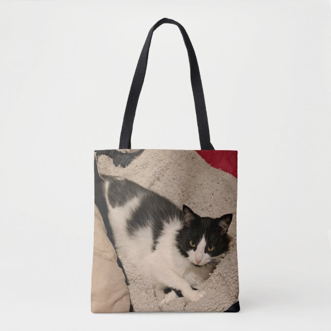 Saco de tote de gato bonito (Frente)