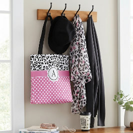 Saco de tote de impressão monograma para animais