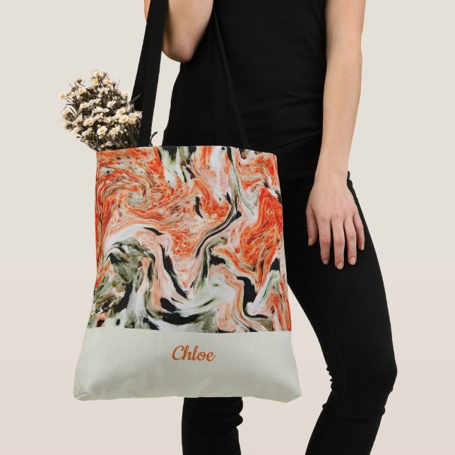 Saco de Tote de Marble Moderno (Close Up)