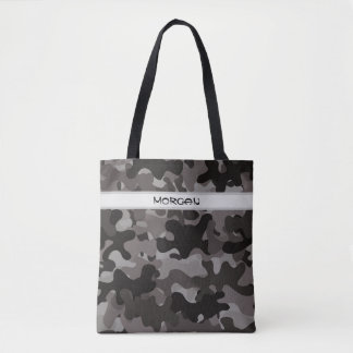Saco de Tote de Nome Personalizado com Padrão de C