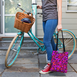 SACO DE TOTE DE PADRÃO CAMO roxo