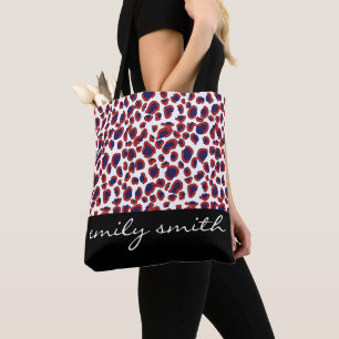Saco de Tote de Padrão Leopardo Personalizado