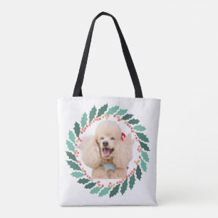 Saco de Tote de Pau rosa pastel de Natal