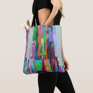 Saco de Tote de Risco Roxo