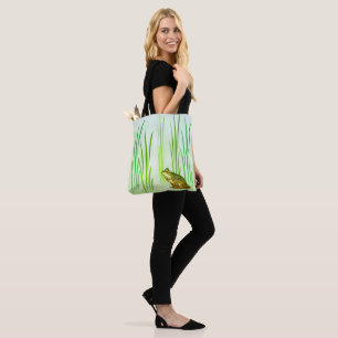 Saco de Tote de Sapo Animal da Princesa Verde