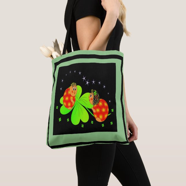 Saco de Tote de Shamrock de Ladybird (Close Up)