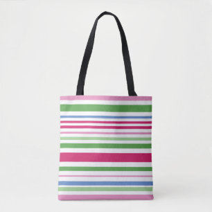 Saco de Tote de Stripe de Feriado