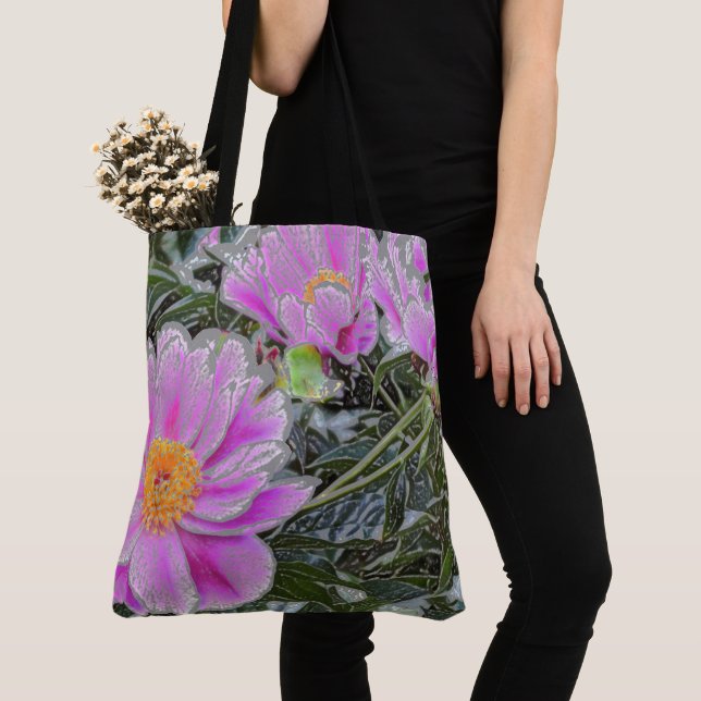 SACO DE TOTE DO CORPO PINK FLORAL (Close Up)