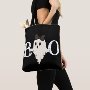 Saco de Tote do Dia das Bruxas - Fantasma "Boo" co
