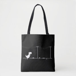 Saco de Tote do Dinossauro Minimalista