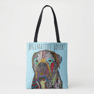 Saco de Tote do Lover do Bullmastiff Colorido