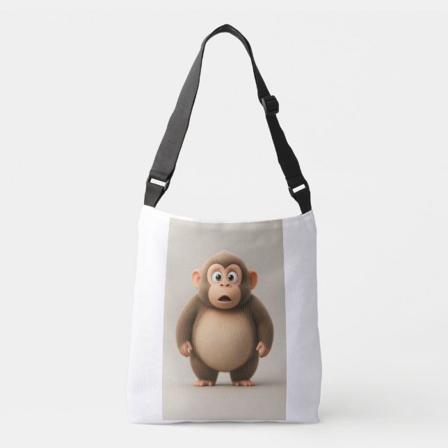 Saco de Tote do Macaco Engraçado (Frente)