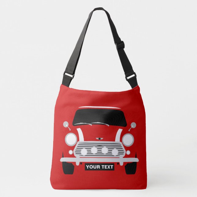 Saco de tote do Mini Carro Clássico Personalizado (Frente)