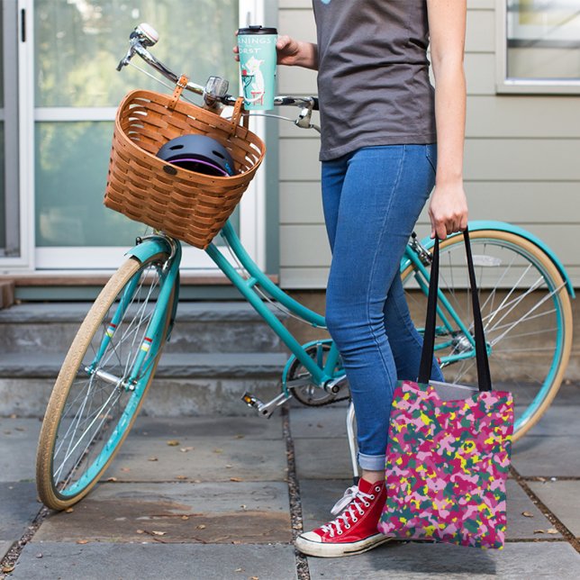 SACO DE TOTE DO PADRÃO VERMELHO (Criador carregado)