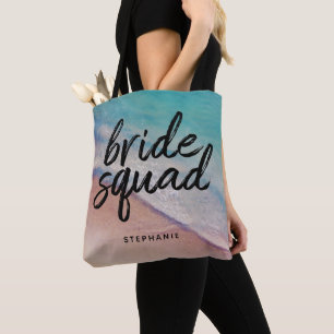 Saco de Tote do Quadrado de Praia Personalizado