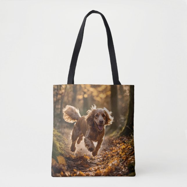 Saco de Tote Elegante do Cocker Spaniel (Frente)