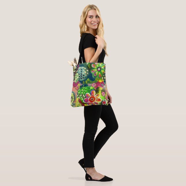 saco de tote floral (No(a) Modelo)