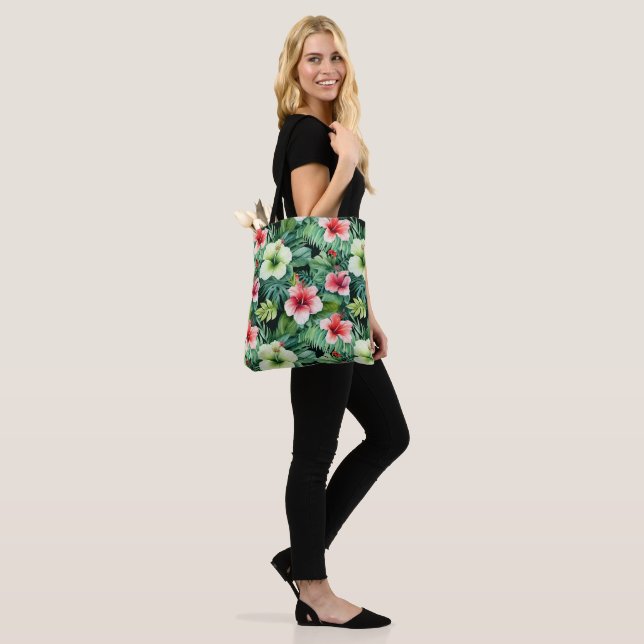 Saco de Tote Floral Tropical (No(a) Modelo)