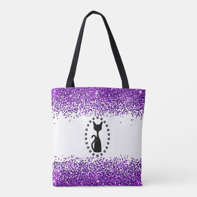Saco de Tote Gato Sparkle! (Verso)