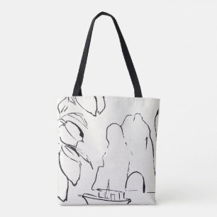 Saco de tote italiano CAPRI Island Art bem-vindo à