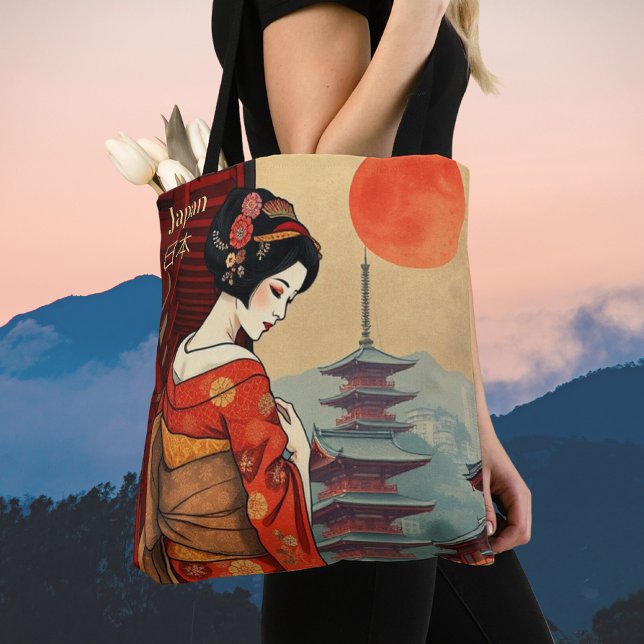 Saco de Tote japonês geisha maiko japonês (Criador carregado)