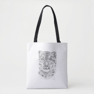 Saco de Tote Leopardo da Neve