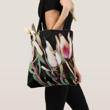 Saco de Tote "Leucadendron Branco"