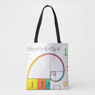 Saco de Tote Matemático de Sequência e Proporção d