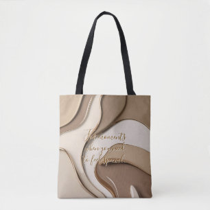 Saco de Tote no abstrato na moda gráfico