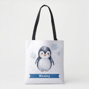 Saco de Tote para Crianças Pinguins Cuja Forma Per