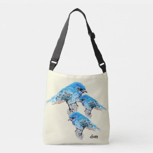 Saco de Tote : Pássaros Azuis