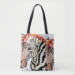 Saco de Tote Personalizado com Impressão/Zebras