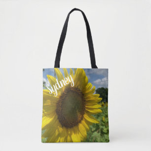 Saco de Tote Personalizado de Girassol