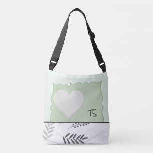 Saco de Tote Personalizado Verde Pastel bonito com