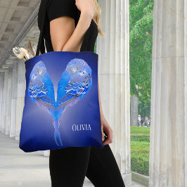 Saco de tote personalizável do orçamento azul