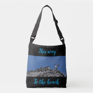 Saco de tote Pinguim Negro