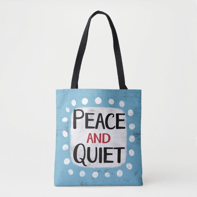 Saco De Tote Quieto E De Paz (Frente)