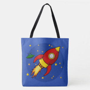 Saco de Tote Vermelho Tudo sobre Impressão