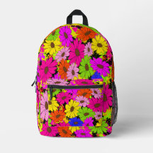 Saco de viagem com padrão floral