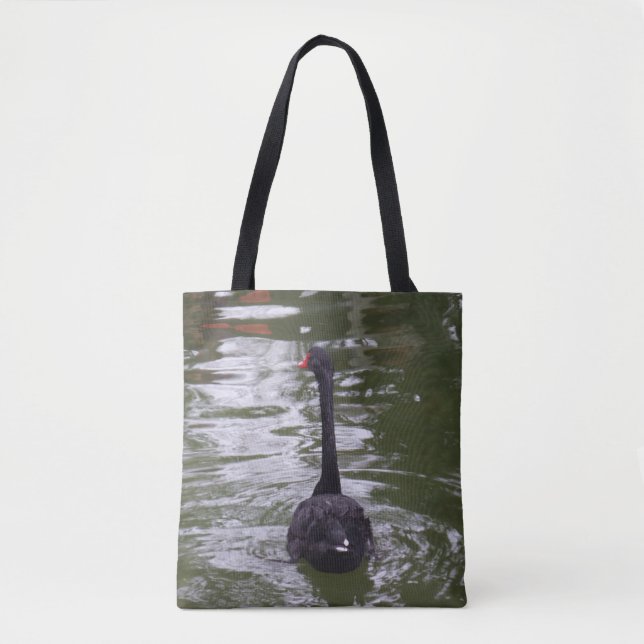 Saco do Tote Swan Preto (Frente)