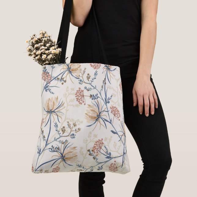 Saco Floral Tote (Close Up)