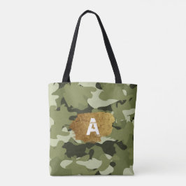 Saco militar clássico com o seu Monograma Tote Bag